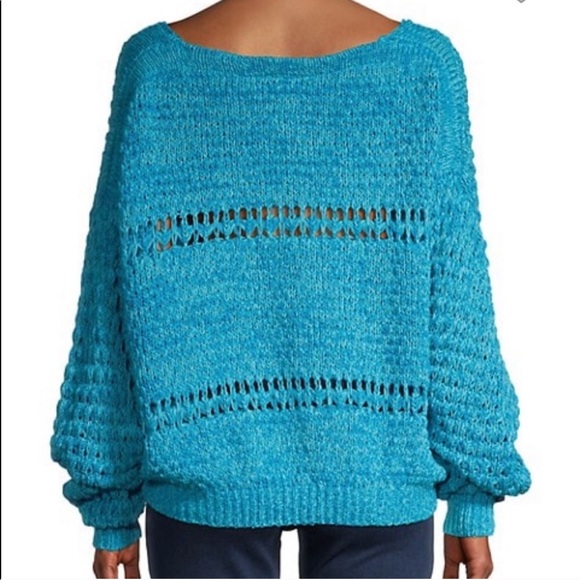 FREE PEOPLE Coconut Loose-Weave V-Neck Sweater - Picture 5 of 10